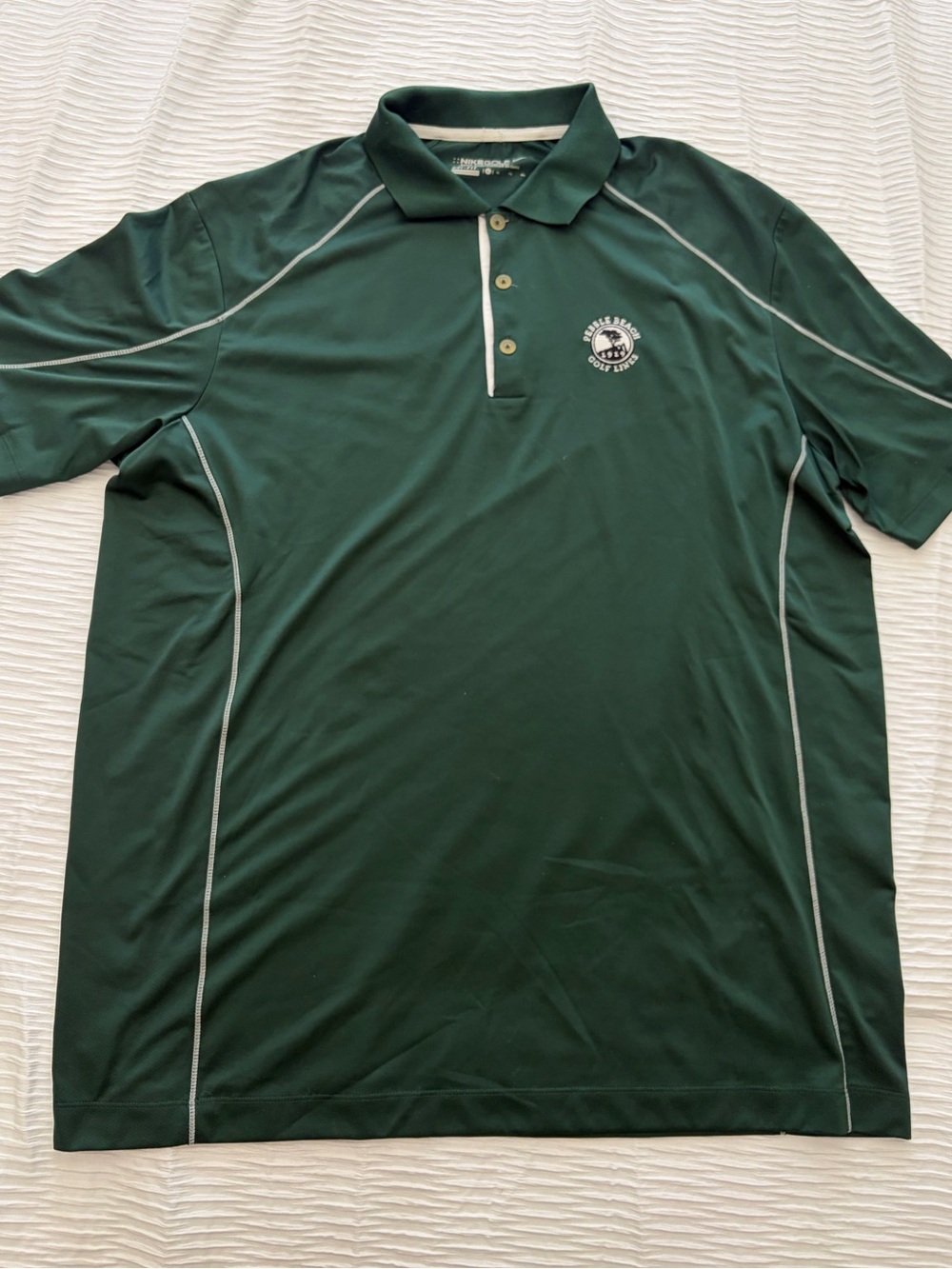 Nike Golf Men's Dark Green Performance - Pebble Beach Golf Links Polo Shirt